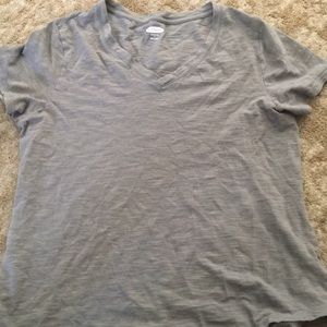 plain gray stretchy shirt